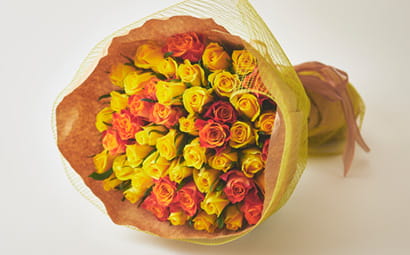 Yellow & Orange Rose