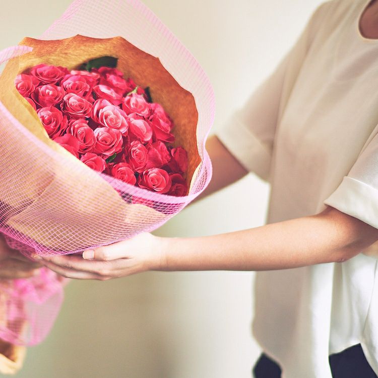 バラの花束 産地厳選 ピンク薔薇30本 | リンクフローリスト