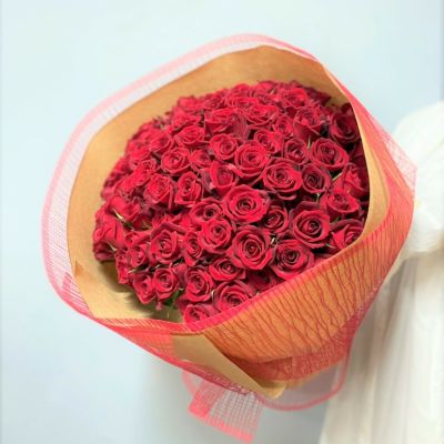 バラの花束 産地厳選 赤薔薇31～108本（本数をお選びください）お誕生