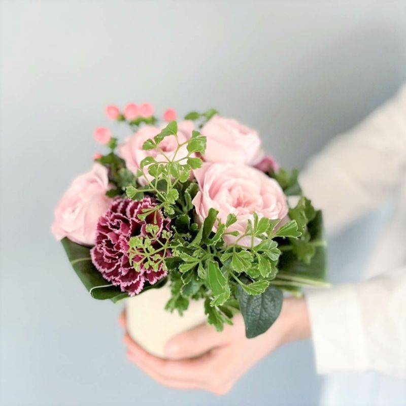 ベーシックギフトフラワーアレンジメントピンク | リンクフローリスト