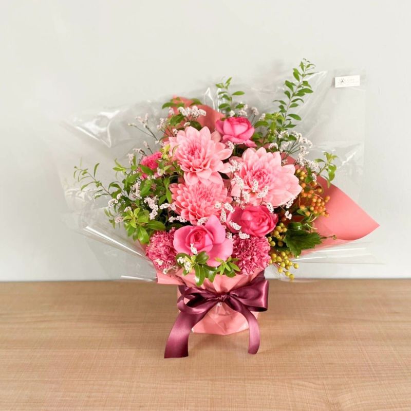 フォーマルギフトフラワーアレンジメントピンク | リンクフローリスト